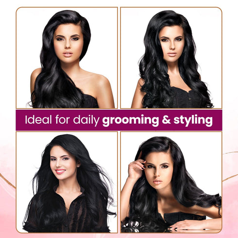 AGARO Hand Made Cellulose Acetate Comb HMC74, All Fine Tooth Dressing Comb, Smooth Rounded Teeth, Hair Styling, Hair Brushing, Hair Dressing, Brown